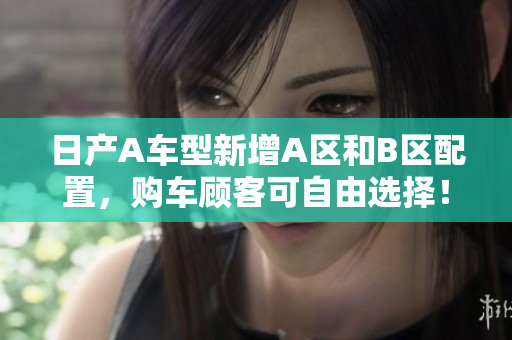 日产A车型新增A区和B区配置，购车顾客可自由选择！