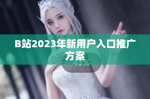 B站2023年新用户入口推广方案