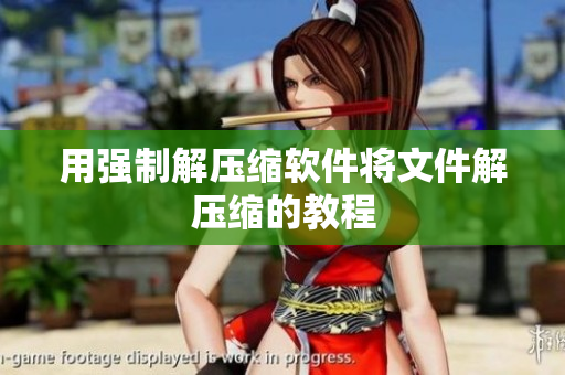 用强制解压缩软件将文件解压缩的教程