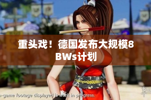 重头戏！德国发布大规模8BWs计划