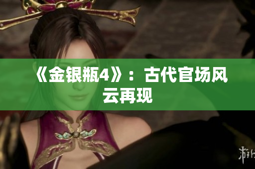 《金银瓶4》：古代官场风云再现