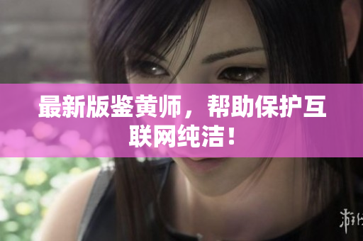 最新版鉴黄师，帮助保护互联网纯洁！