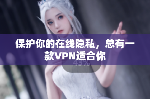 保护你的在线隐私，总有一款VPN适合你
