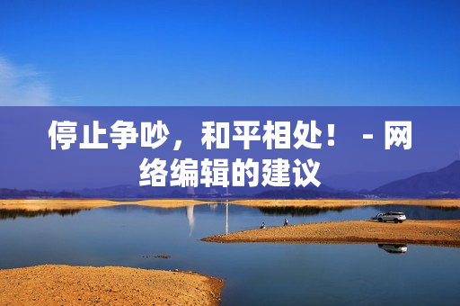 停止争吵，和平相处！ - 网络编辑的建议