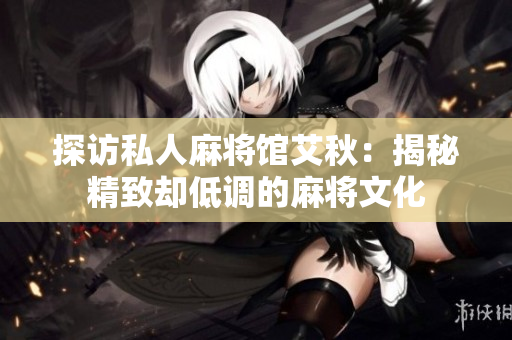 探访私人麻将馆艾秋：揭秘精致却低调的麻将文化