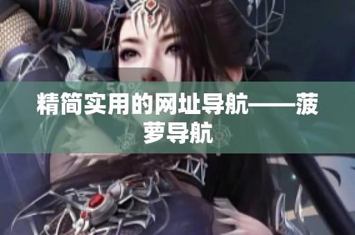 精简实用的网址导航——菠萝导航