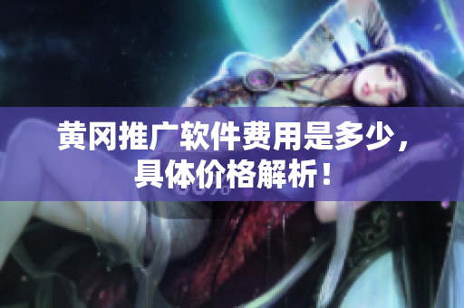 黄冈推广软件费用是多少，具体价格解析！
