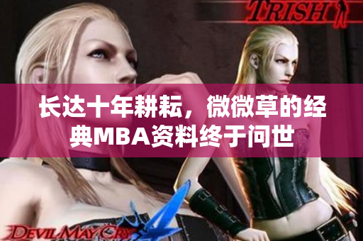 长达十年耕耘，微微草的经典MBA资料终于问世