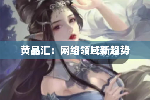 黄品汇：网络领域新趋势