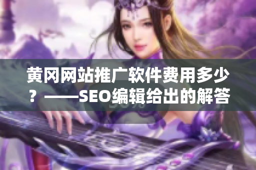黄冈网站推广软件费用多少？——SEO编辑给出的解答
