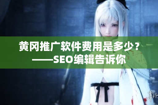 黄冈推广软件费用是多少？——SEO编辑告诉你