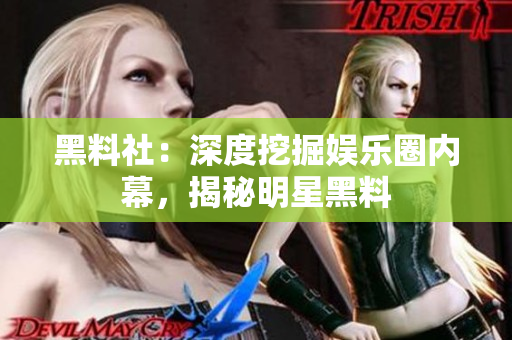 黑料社：深度挖掘娱乐圈内幕，揭秘明星黑料