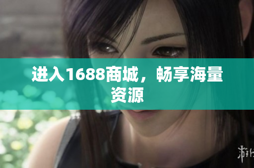 进入1688商城，畅享海量资源