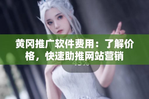 黄冈推广软件费用：了解价格，快速助推网站营销