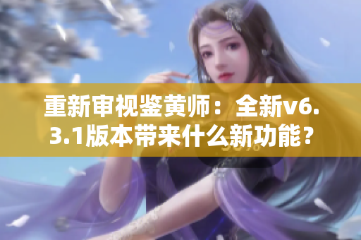 重新审视鉴黄师：全新v6.3.1版本带来什么新功能？