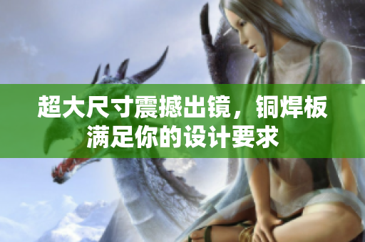 超大尺寸震撼出镜，铜焊板满足你的设计要求