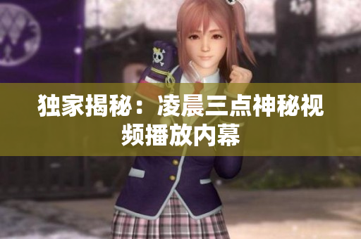 独家揭秘：凌晨三点神秘视频播放内幕