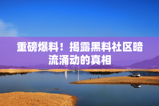 重磅爆料！揭露黑料社区暗流涌动的真相