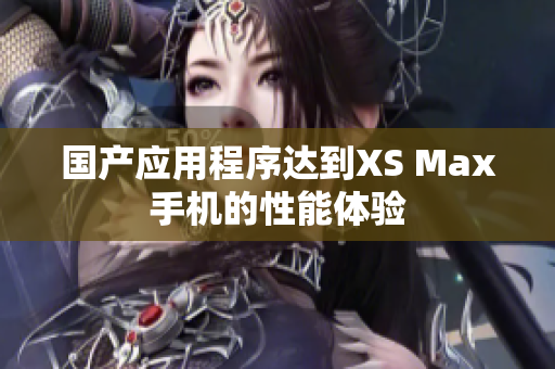 国产应用程序达到XS Max手机的性能体验