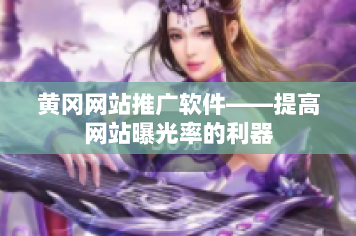 黄冈网站推广软件——提高网站曝光率的利器