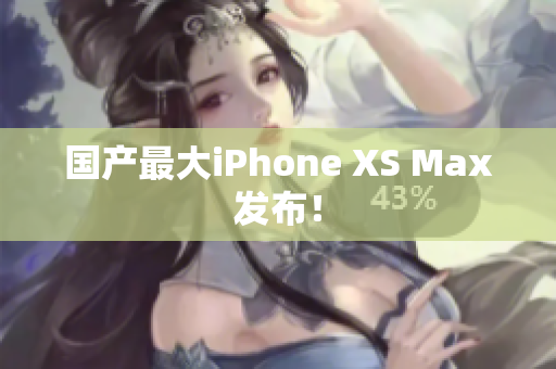 国产最大iPhone XS Max发布！
