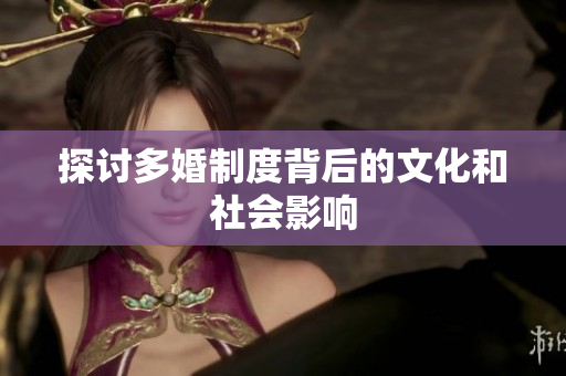 探讨多婚制度背后的文化和社会影响
