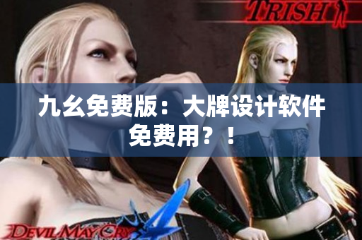 九幺免费版：大牌设计软件免费用？！
