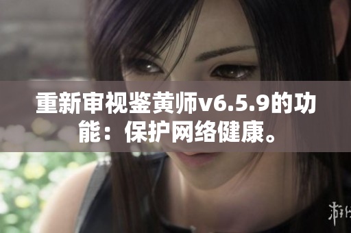 重新审视鉴黄师v6.5.9的功能：保护网络健康。