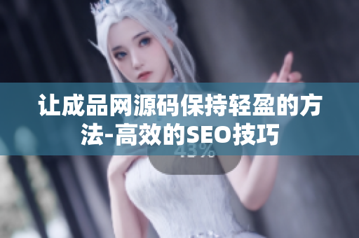 让成品网源码保持轻盈的方法-高效的SEO技巧