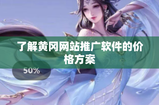 了解黄冈网站推广软件的价格方案