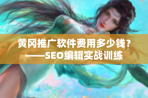 黄冈推广软件费用多少钱？——SEO编辑实战训练
