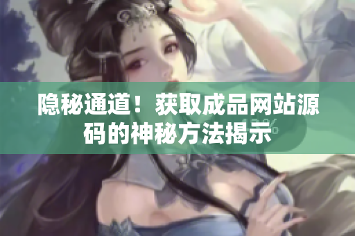 隐秘通道！获取成品网站源码的神秘方法揭示