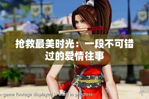 抢救最美时光：一段不可错过的爱情往事