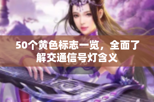 50个黄色标志一览，全面了解交通信号灯含义
