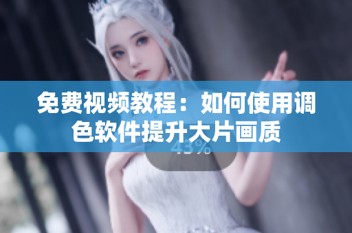 免费视频教程：如何使用调色软件提升大片画质