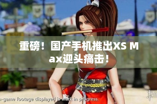 重磅！国产手机推出XS Max迎头痛击！