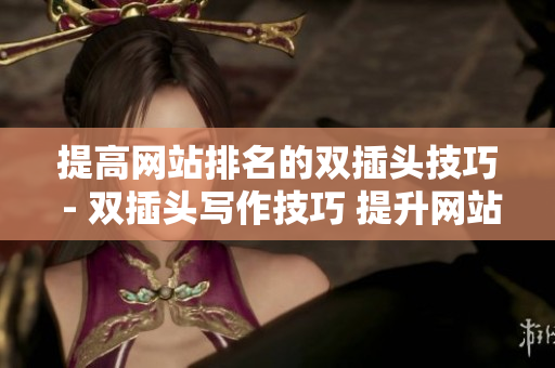 提高网站排名的双插头技巧 - 双插头写作技巧 提升网站排名