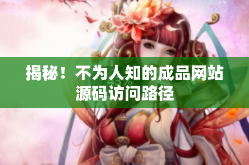 揭秘！不为人知的成品网站源码访问路径