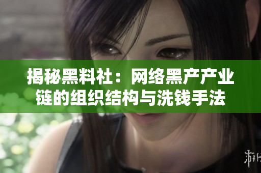 揭秘黑料社：网络黑产产业链的组织结构与洗钱手法