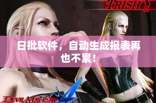 日批软件，自动生成报表再也不累！