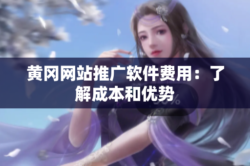 黄冈网站推广软件费用：了解成本和优势