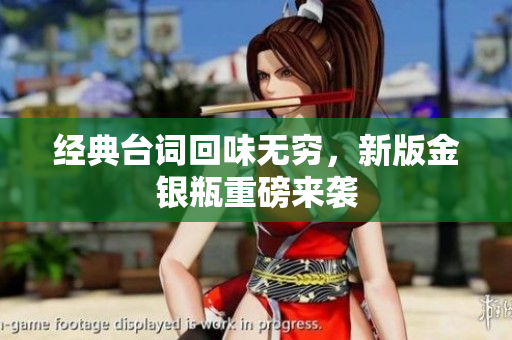 经典台词回味无穷，新版金银瓶重磅来袭