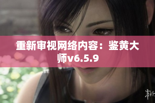 重新审视网络内容：鉴黄大师v6.5.9