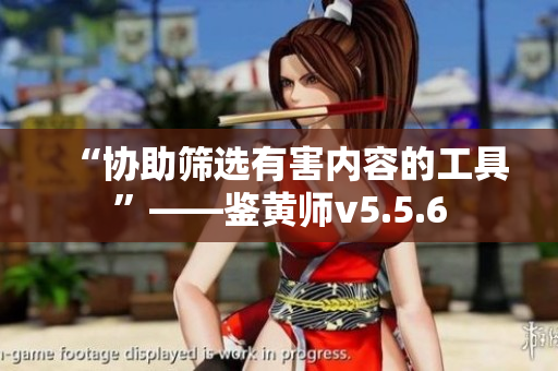 “协助筛选有害内容的工具”——鉴黄师v5.5.6