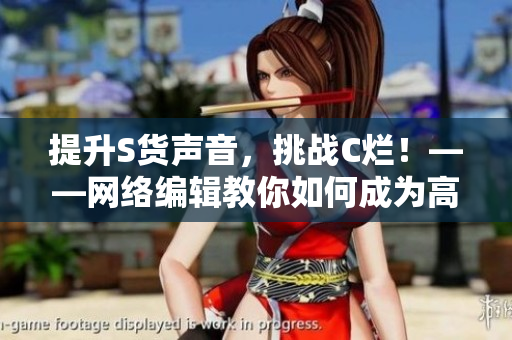 提升S货声音，挑战C烂！——网络编辑教你如何成为高效职场人士