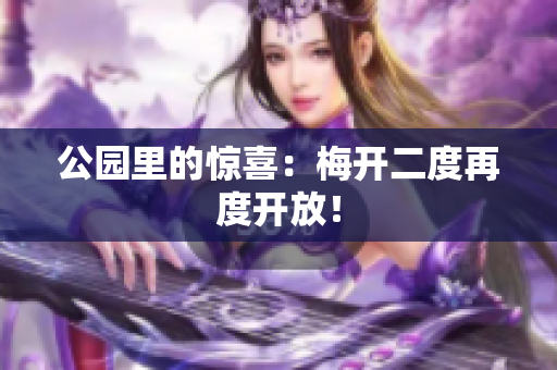公园里的惊喜：梅开二度再度开放！