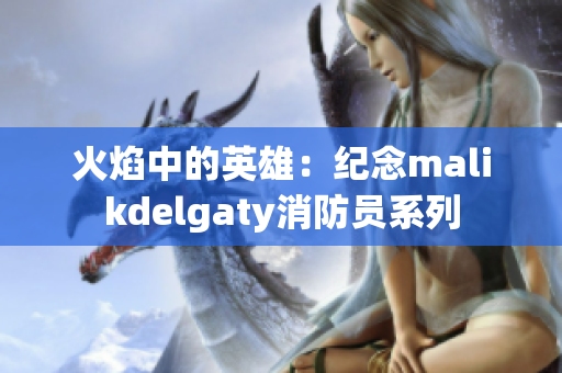 火焰中的英雄：纪念malikdelgaty消防员系列