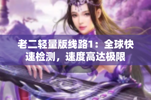 老二轻量版线路1：全球快速检测，速度高达极限