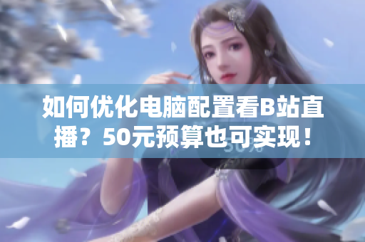如何优化电脑配置看B站直播？50元预算也可实现！