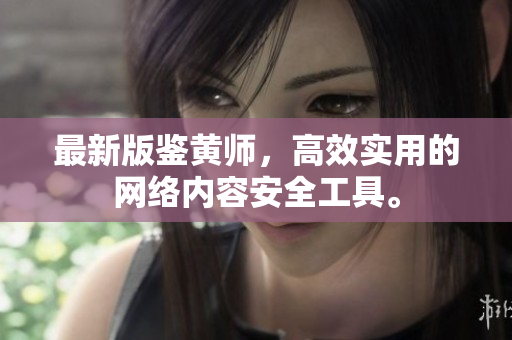 最新版鉴黄师，高效实用的网络内容安全工具。